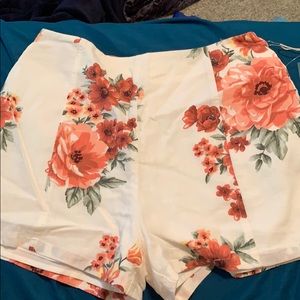forever 21 floral shorts